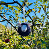 Needle Felting Purple Sheep Bauble - hanging Christmas decoration - countryside 