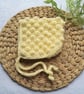 Summer Seconds Crochet Pixie Bonnet Lemon Yellow Age 3 years 