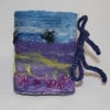 Moorland Needlecase - Embroidered and Felted Needlebook