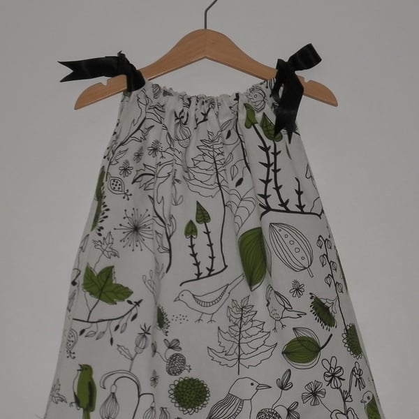 SALE cotton bird pillow case dress 1 years. FREE POSTAGE