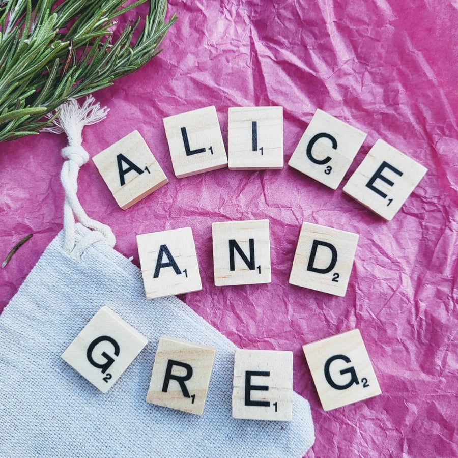 SCRABBLE Fridge Magnet Name magnets Super Strong Magnets Fridge Photo Holder Kid