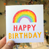 Happy Birthday Rainbow Card