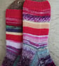 Socks, hand knitted, MULTICOLOURED, Medium, size 5-6 - Image 2