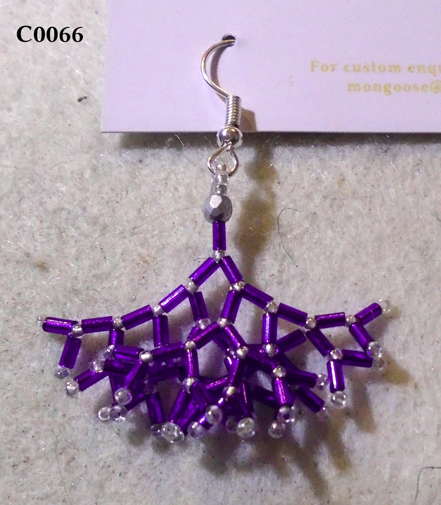 Fractal-style earrings (customisable)