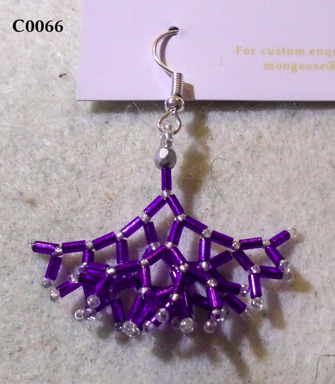 Fractal-style earrings (customisable)