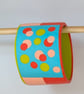 Colourful square pattern bangle with dots - Image 2