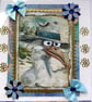 Comical Seagull - Hand Crafted Decoupage Blank Greeting Card - 2583 - Image 2