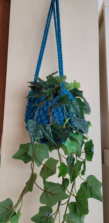 Crochet plant pot hanger holder, plant pot cover