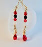Swarovski Ruby Red Teardrop Earrings - Handmade In Devon - Image 4