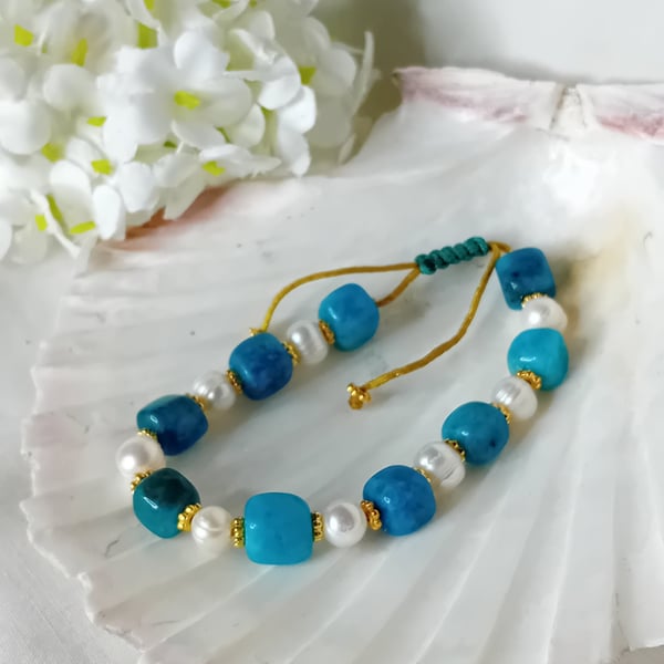Apatite & Fresh Water Pearls