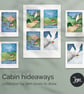 Forest Cabin, A6 giclée greetings card with recycled brown envelope - Image 5