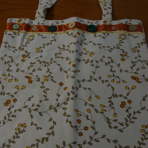 Tote Bag Orange and Lemon Print