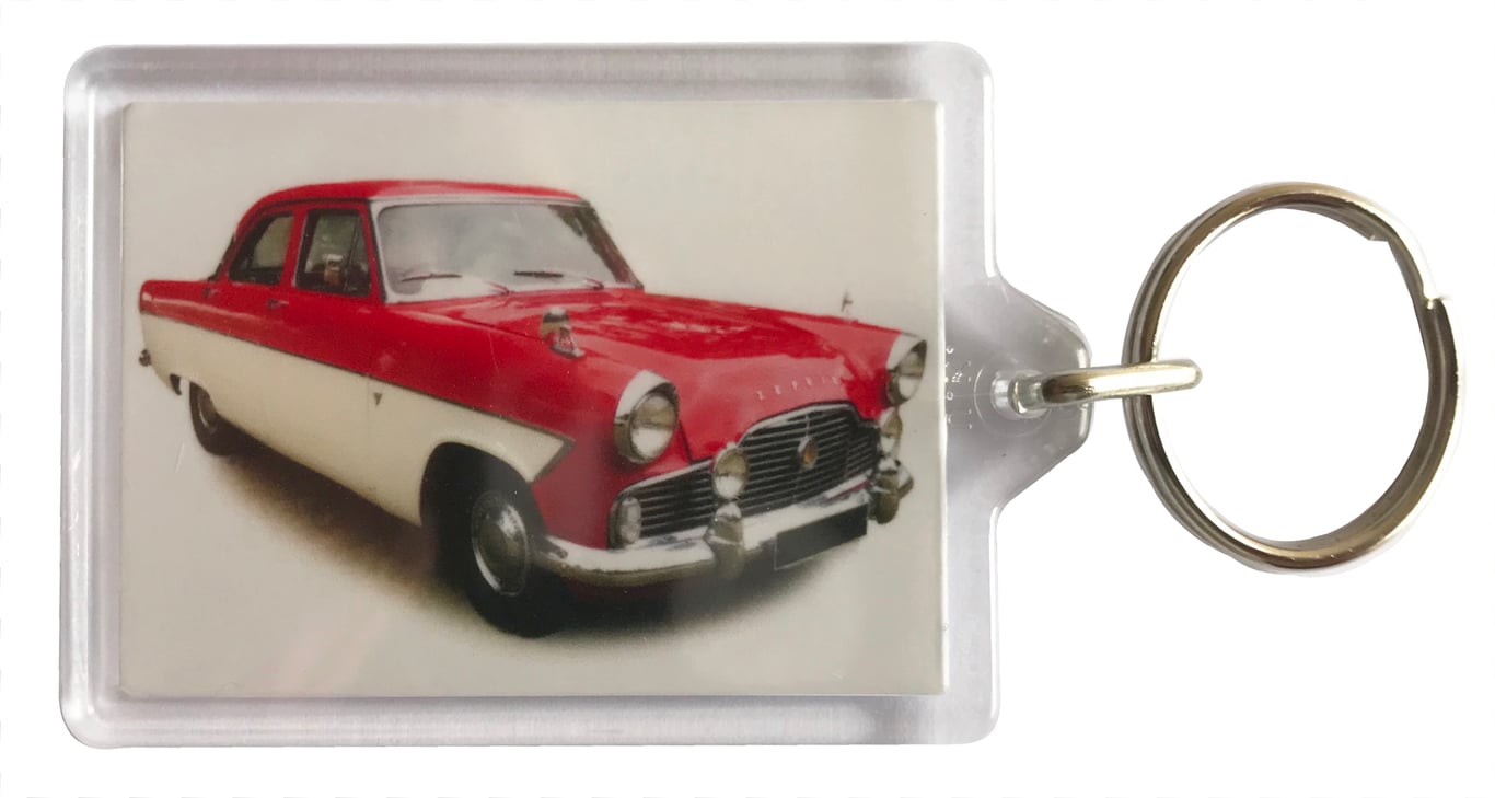 Ford Zephyr Mk2 1962 - Keyring with 50x35mm Insert - Classic Car Fan