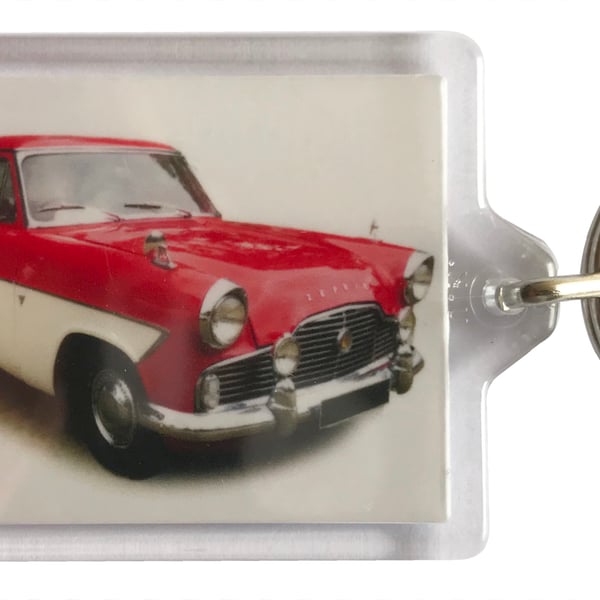 Ford Zephyr Mk2 1962 - Keyring with 50x35mm Insert - Classic Car Fan