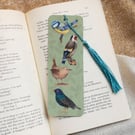 British Garden Birds Bookmark with Tassel