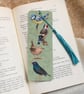 British Garden Birds Bookmark with Tassel - Image 1