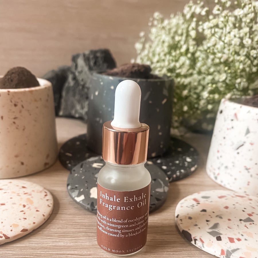 Inhale Exhale Lava rock diffuser essential oil diffuser Breathe easy