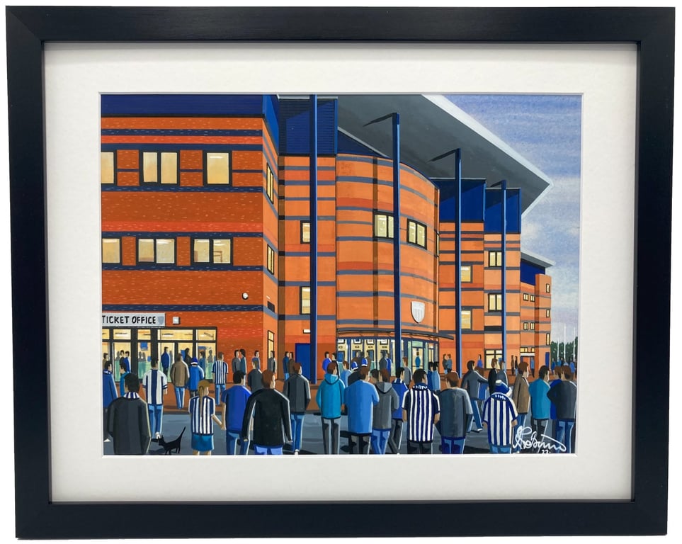West Brom Bromwich, Framed & Unframed Art Print Albion Football FC, Stadium Gift