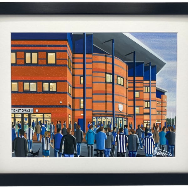 West Brom Bromwich, Framed & Unframed Art Print Albion Football FC, Stadium Gift