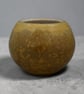 Handmade, wheel thrown bowl, toffee brown crystalline glaze 