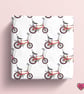 Purple Chopper bike wrapping paper or yellow Gift wrap, Gift wrap for him, bicyc - Image 3