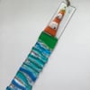Long fused glass smeatons tower hanging decoration 