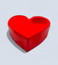Red Heart-Shaped Tealight Holder - Studio Sale - Image 2