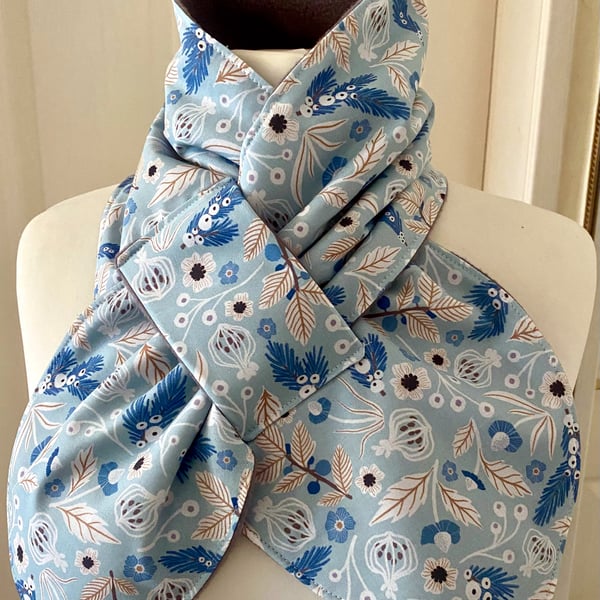 Fleece Lined Neckwarmer Scarf - neck gaiter - neck cowl - snood - Adult size 