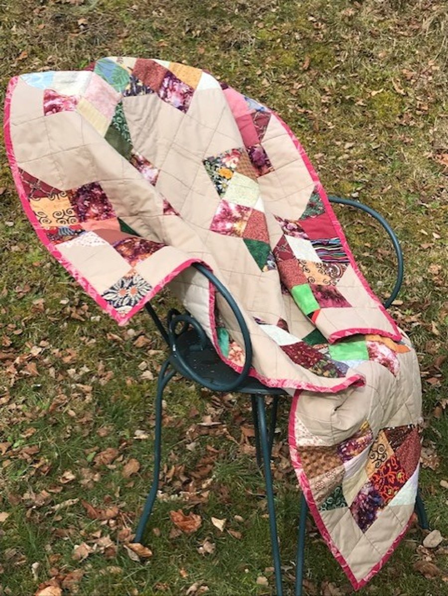 'African Summer' Lap Quilt or Tablecloth