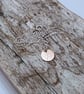  Handmade Leaf Imprint Small Copper Disc Pendant Necklace - UK Free Post - Image 3