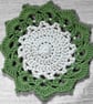 Handmade Crochet Flower Coasters Set of 6 with Basket - Image 4