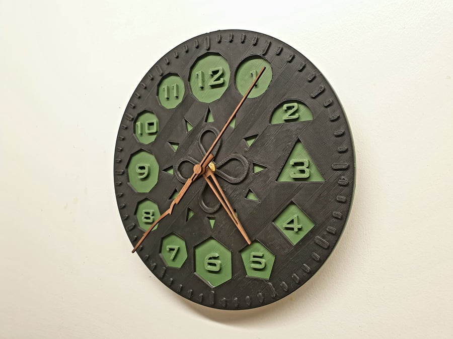 Polygons Wall Clock