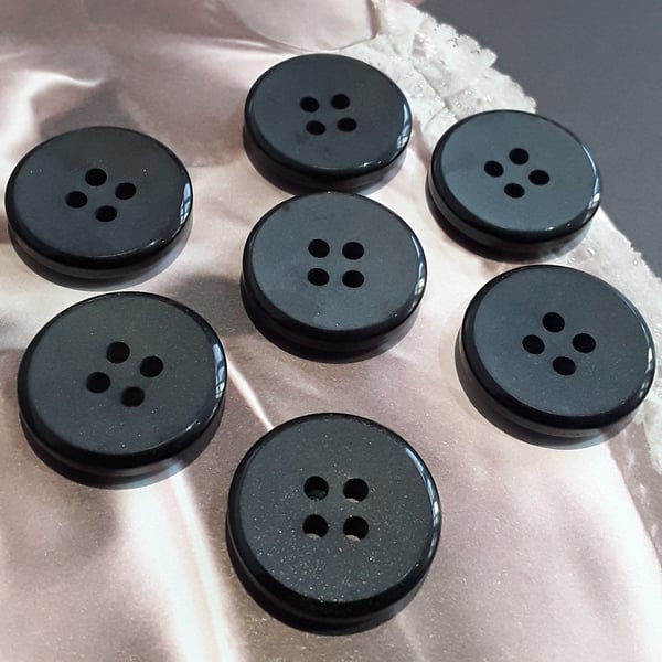 1" 25mm 40L Solid BACK BUTTONS Matt & Shiny mix