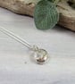 Silver Pebble Necklace with Moon and Copper and Brass Accents - Image 5