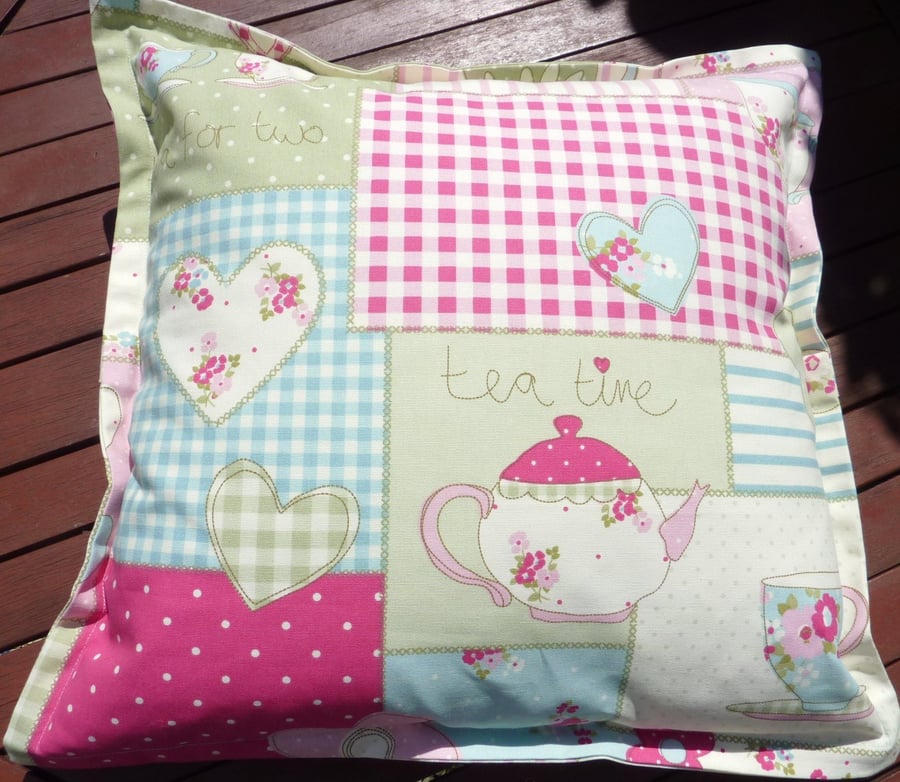 Cushion -Vintage Tea for Two 