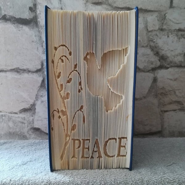 Dove of Peace CUT & FOLD Book Folding Pattern - EMAILED PDF PATTERN