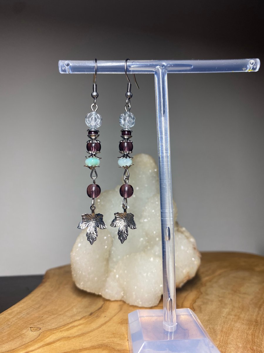 Rachel - Whimsigoth Leaf Earrings  