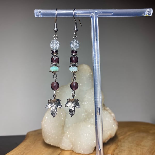 Rachel - Whimsigoth Leaf Earrings  