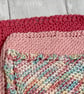 Cotton dishcloths. Pack of three pinks - Image 2