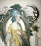 Fabric panel gold lady - Image 3