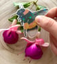 Adorable Glittery Bee Vinyl Sticker 
