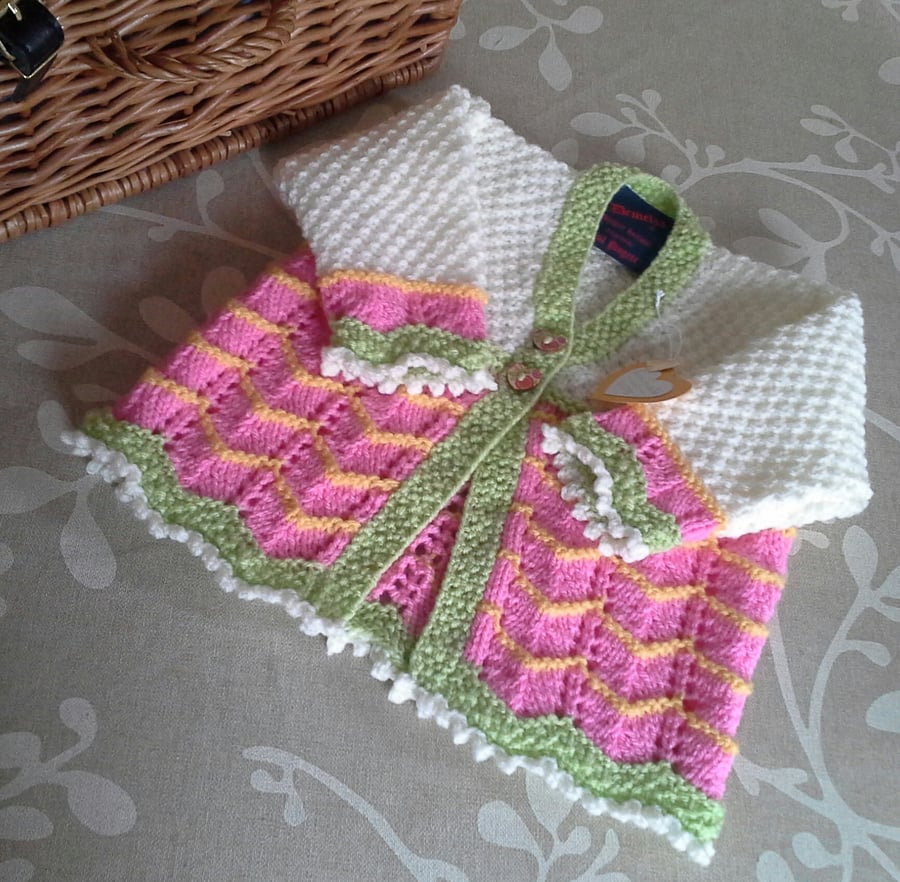 SALE ITEM Baby Girl's Knitted Cardigan  3-9 months size