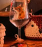 Fox wine glass
