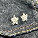 Little starfish silver studs