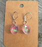 2 designs resin sparkly earrings