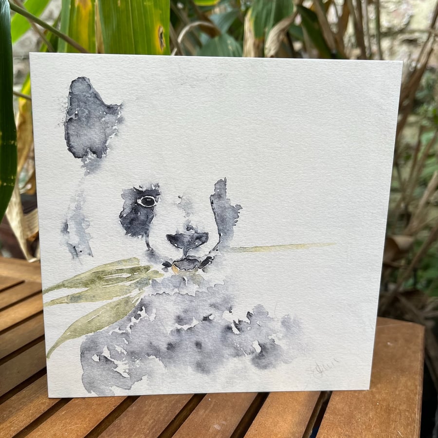 Panda Greetings Card
