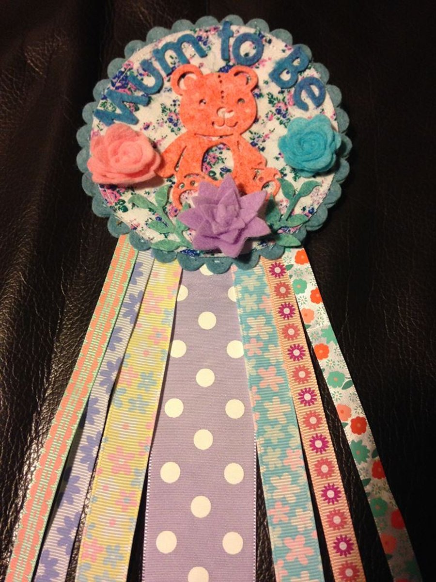 Mum to be badge-Rosette 