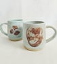 A handmade Mermaid mug, stoneware cup, turquoise glaze - Image 7