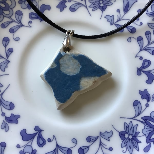 Handmade Pendant Necklace, Unique, Eco Friendly Gifts. Vintage. Mudlark.