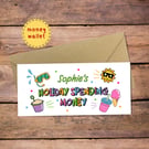 Holiday Spending Money Wallet Card - cash gift envelope